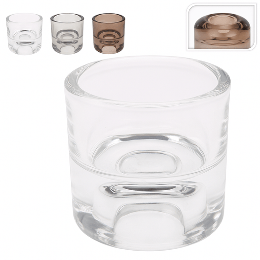 Alpha 55 Bougeoir en verre élégant