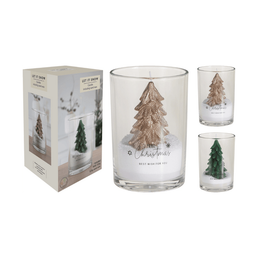 Alpha 55 Bougie 320g Sapin – Doré & Vert