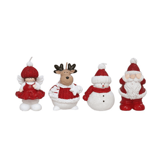 Alpha 55 Bougie figurine – Déco de Noël chaleureuse et festive