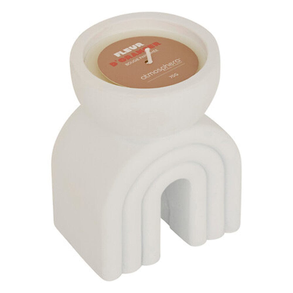 Alpha 55 Bougie Flow Fleur d'Oranger 70g – Pot en Ciment