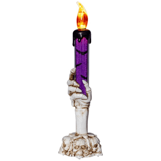 Alpha 55 Bougie LED Halloween Tête de Mort – Lumière Chaude