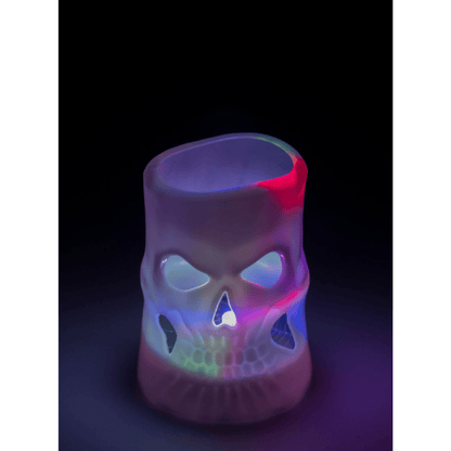 Alpha 55 Bougie LED Photophore Crâne 7,5 cm – Halloween