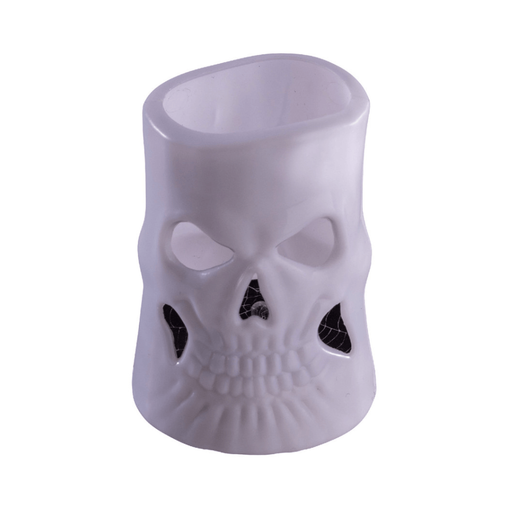 Alpha 55 Bougie LED Photophore Crâne 7,5 cm – Halloween