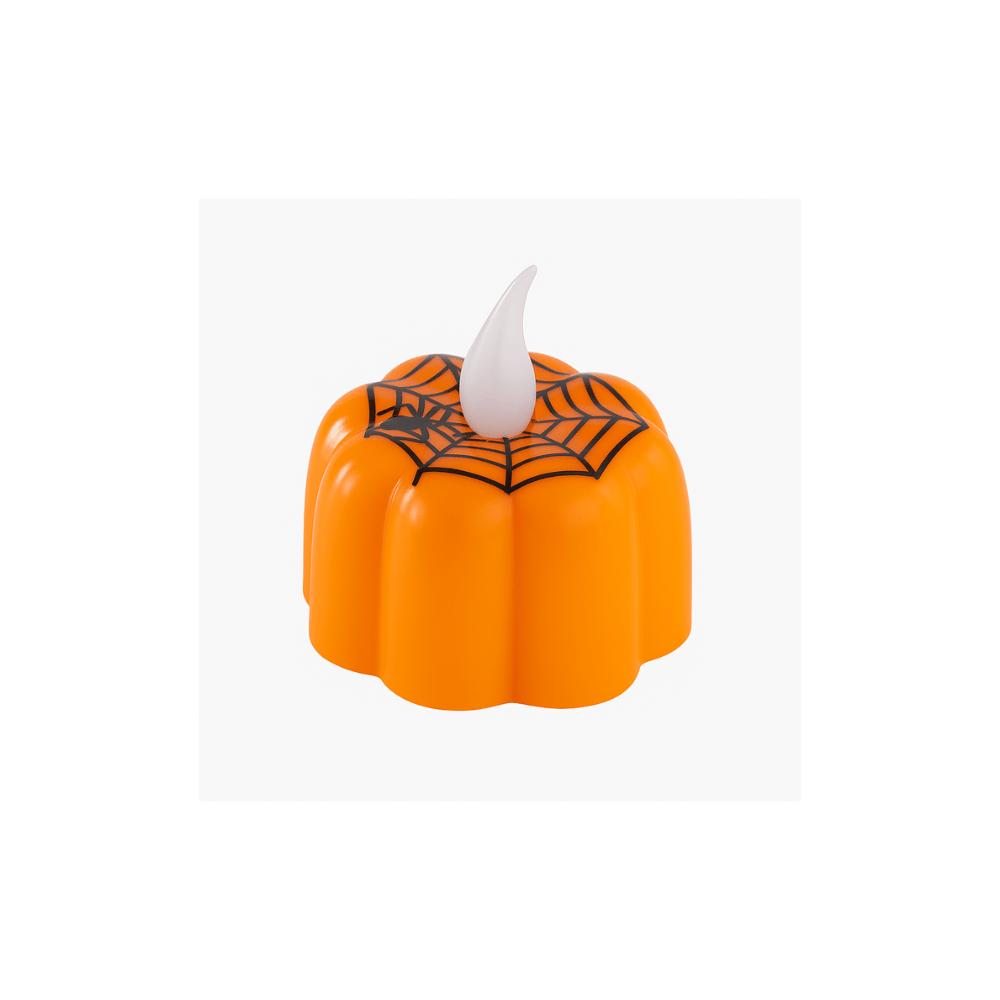Alpha 55 bougie Orange Bougie LED Chauffe-Plat 4 cm – Décoration Lumineuse