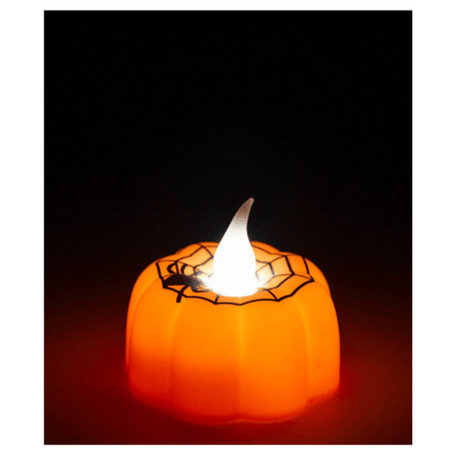 Alpha 55 bougie Orange Bougie LED Chauffe-Plat 4 cm – Décoration Lumineuse