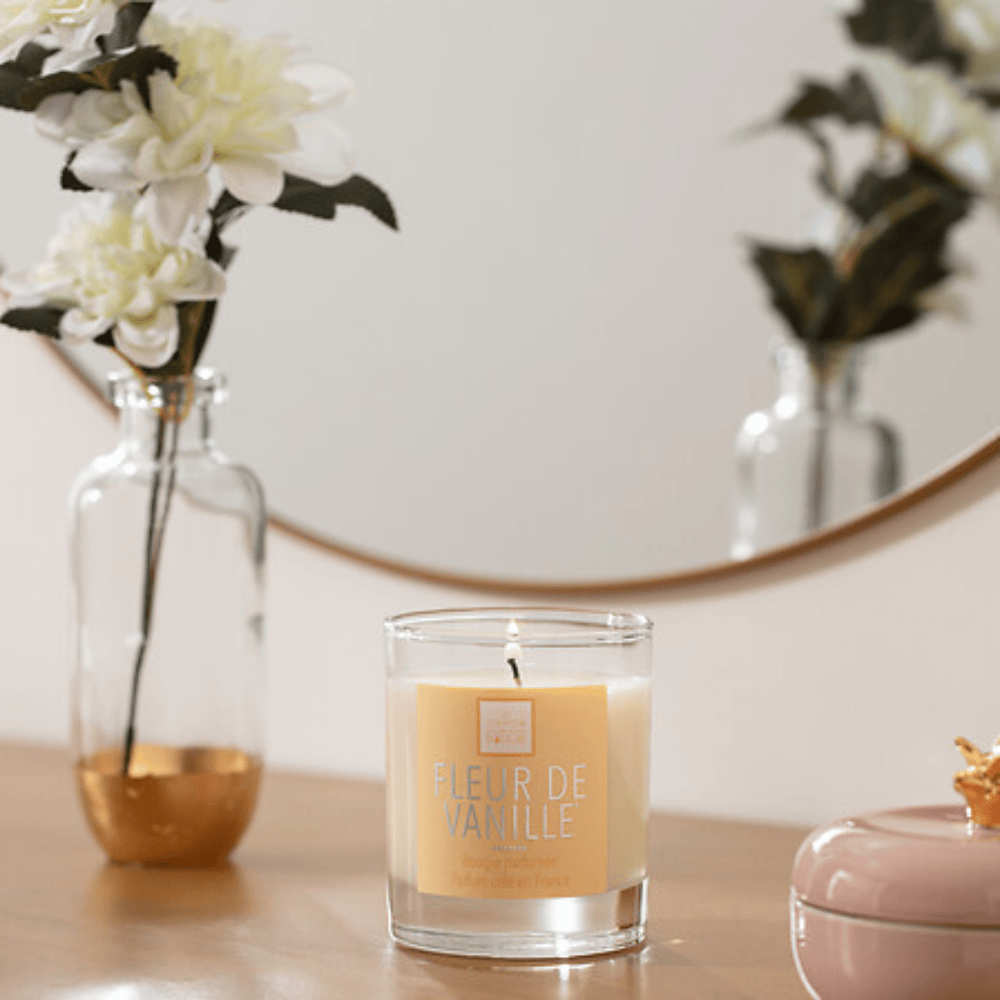 Alpha 55 Bougie Parfumée Éléa Fleur de Vanille Pot en verre