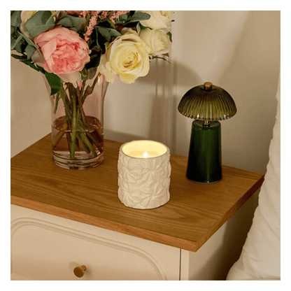 Alpha 55 Bougie Parfumée Fleur de Rose 270 g en pot Céramique