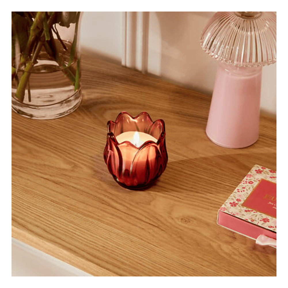 Alpha 55 Bougie Parfumée Fleur de Rose 75 g en Pot Verre