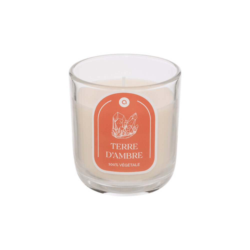 Alpha 55 Bougie Parfumée Floa 210 g Ambre en Pot de Verre