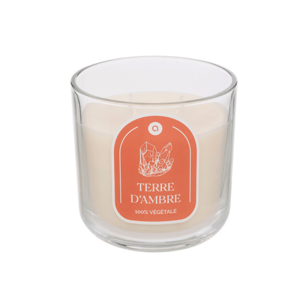 Alpha 55 Bougie Parfumée Floa 350 g Ambre en Pot de Verre