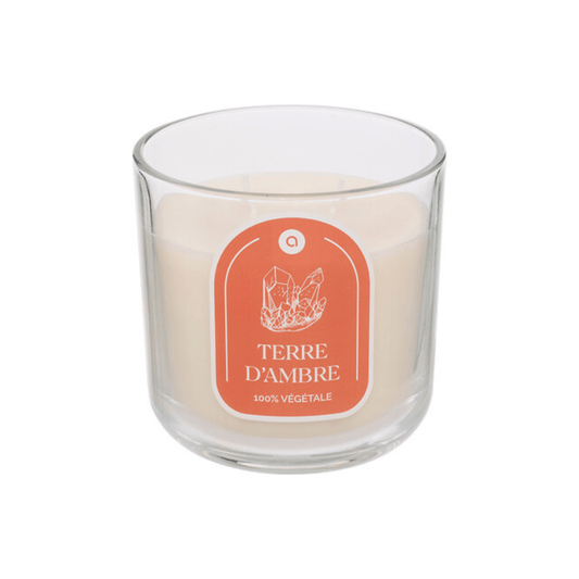 Alpha 55 Bougie Parfumée Floa 350 g Ambre en Pot de Verre