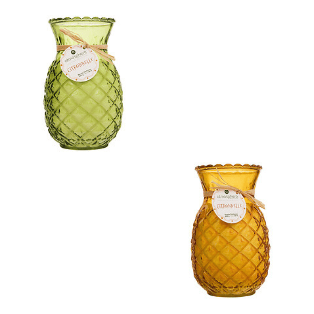 Alpha 55 Bougie Parfumée Fruity 600 g en pot Verre Citronnelle