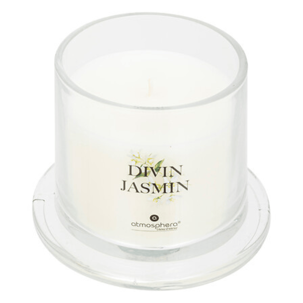Alpha 55 Bougie Parfumée Oudy Jasmin avec Cloche en Verre