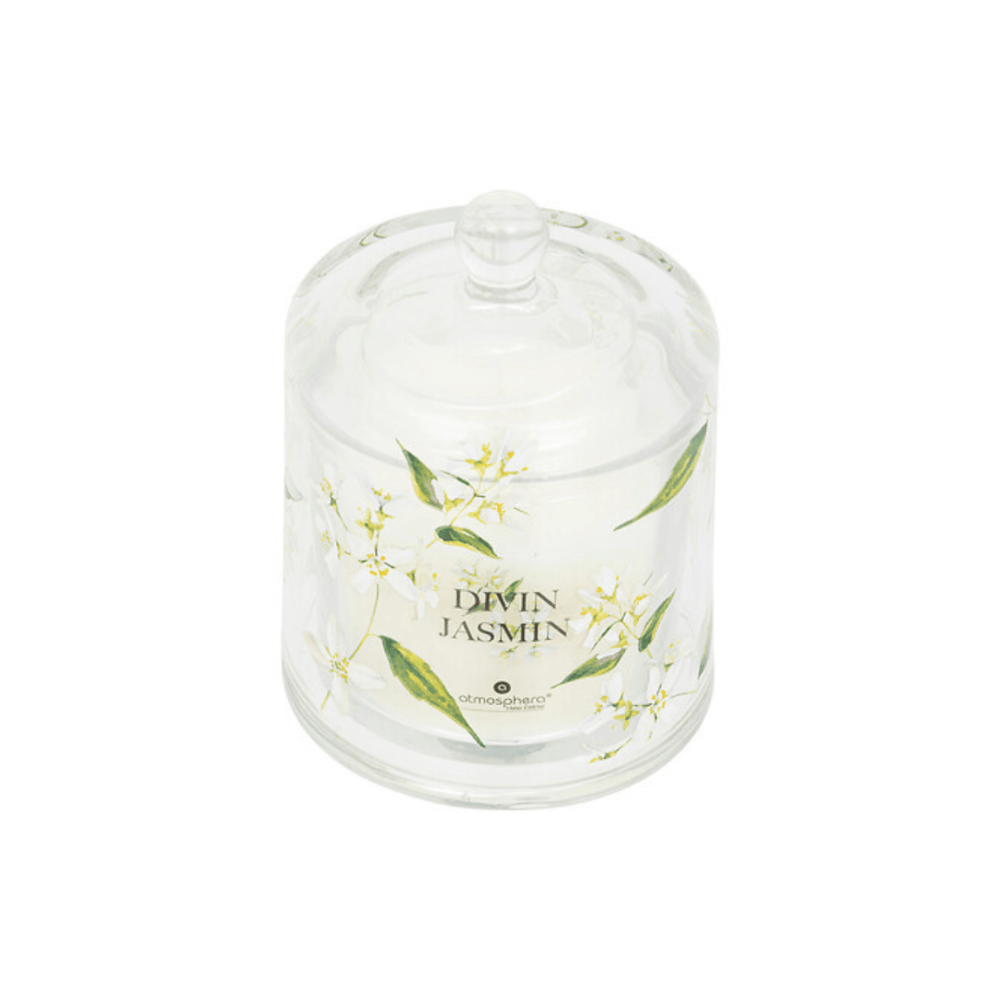 Alpha 55 Bougie Parfumée Oudy Jasmin avec Cloche en Verre