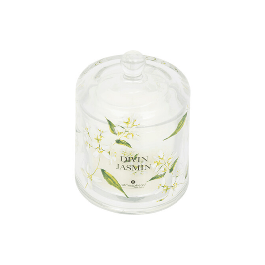 Alpha 55 Bougie Parfumée Oudy Jasmin avec Cloche en Verre