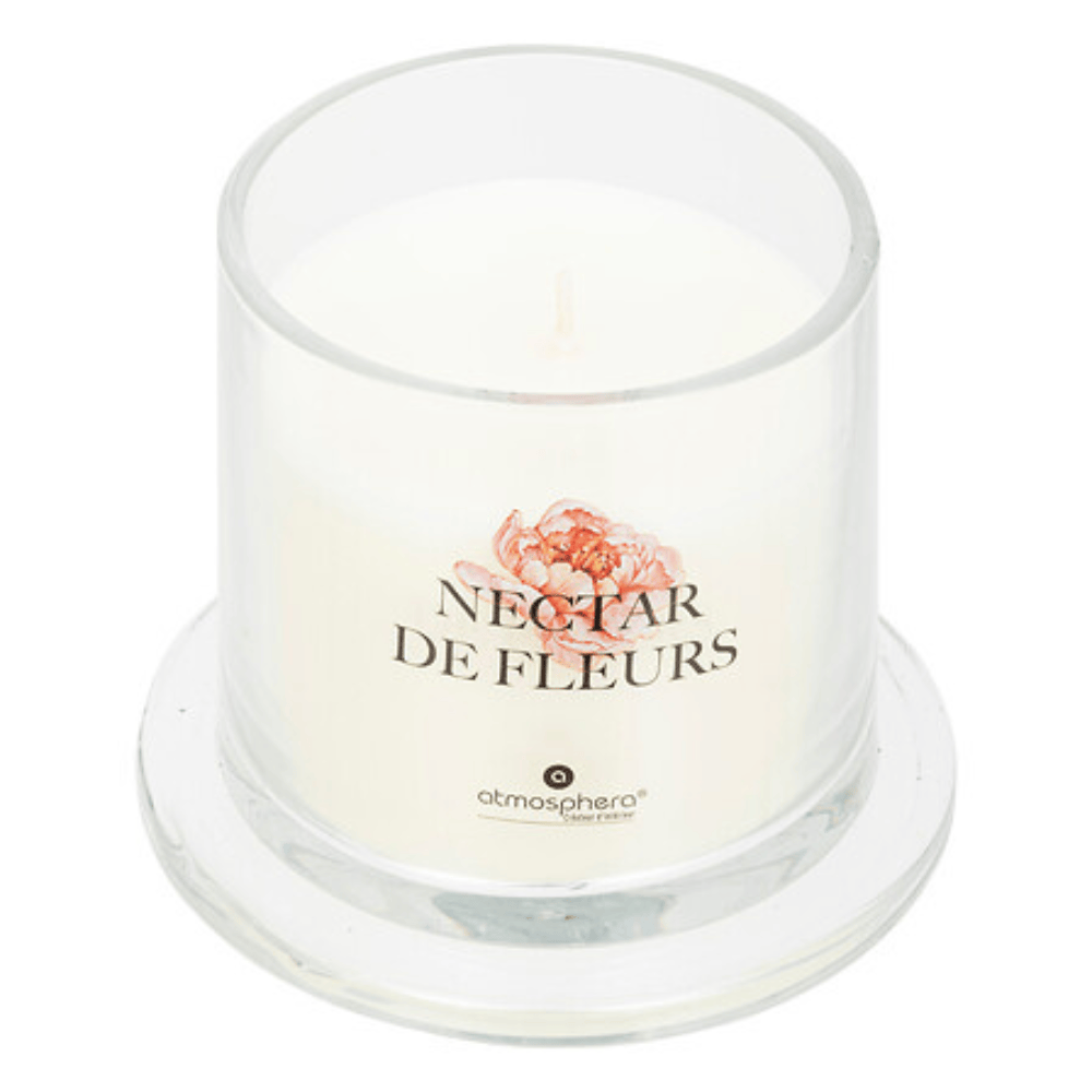 Alpha 55 Bougie Parfumée Oudy Nectar d’Orchidée avec Cloche en Verre