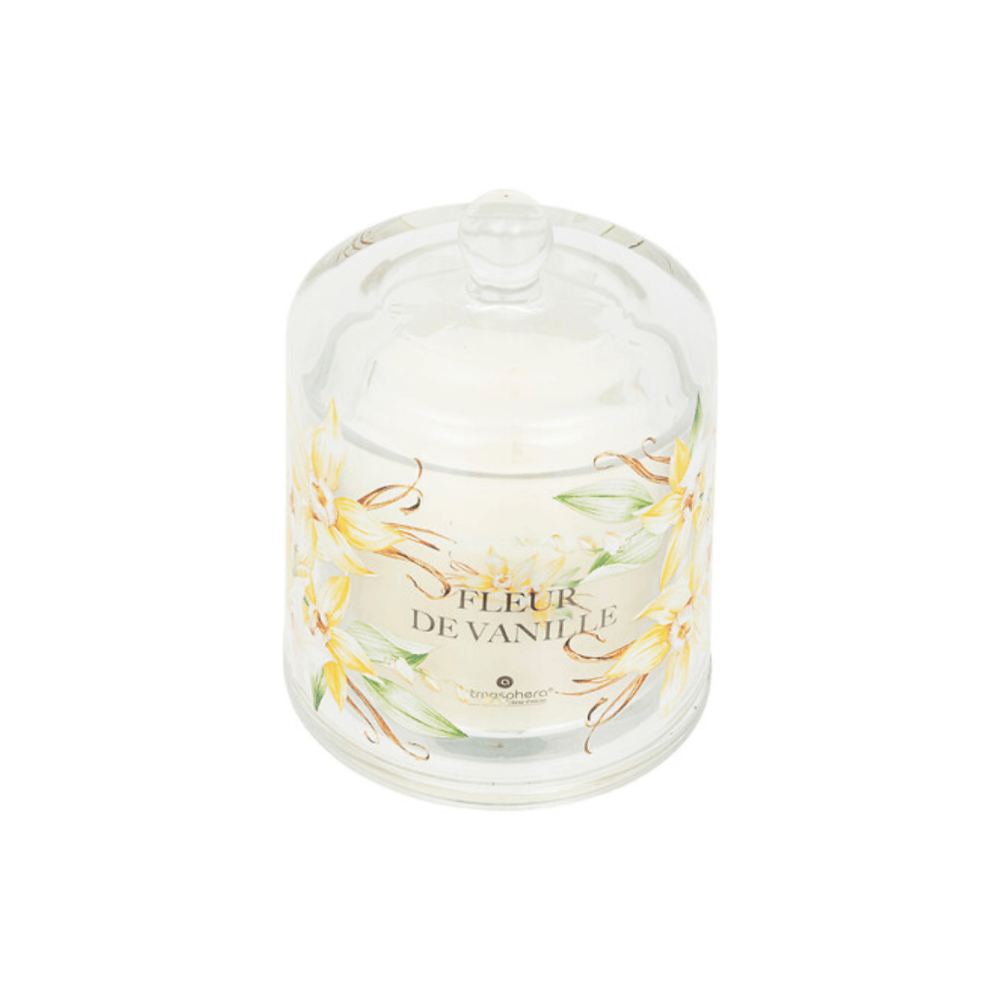Alpha 55 Bougie Parfumée Oudy Vanille avec Cloche en Verre