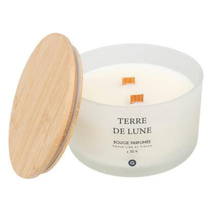 Alpha 55 Bougie Parfumée Sana 420g – Terre de Lune, Pot en Verre