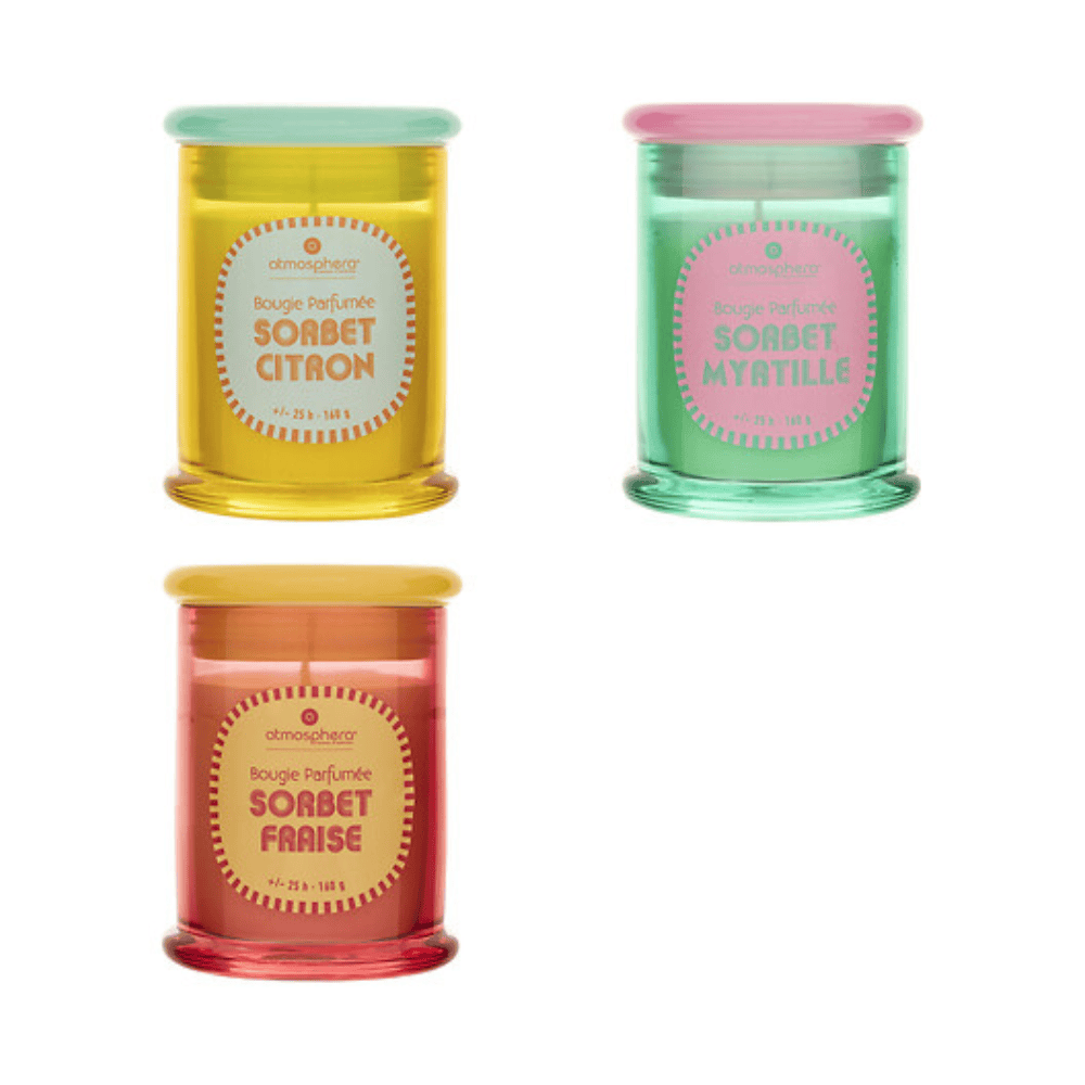 Alpha 55 Bougie Parfumée Sorbet 160 g en pot verre