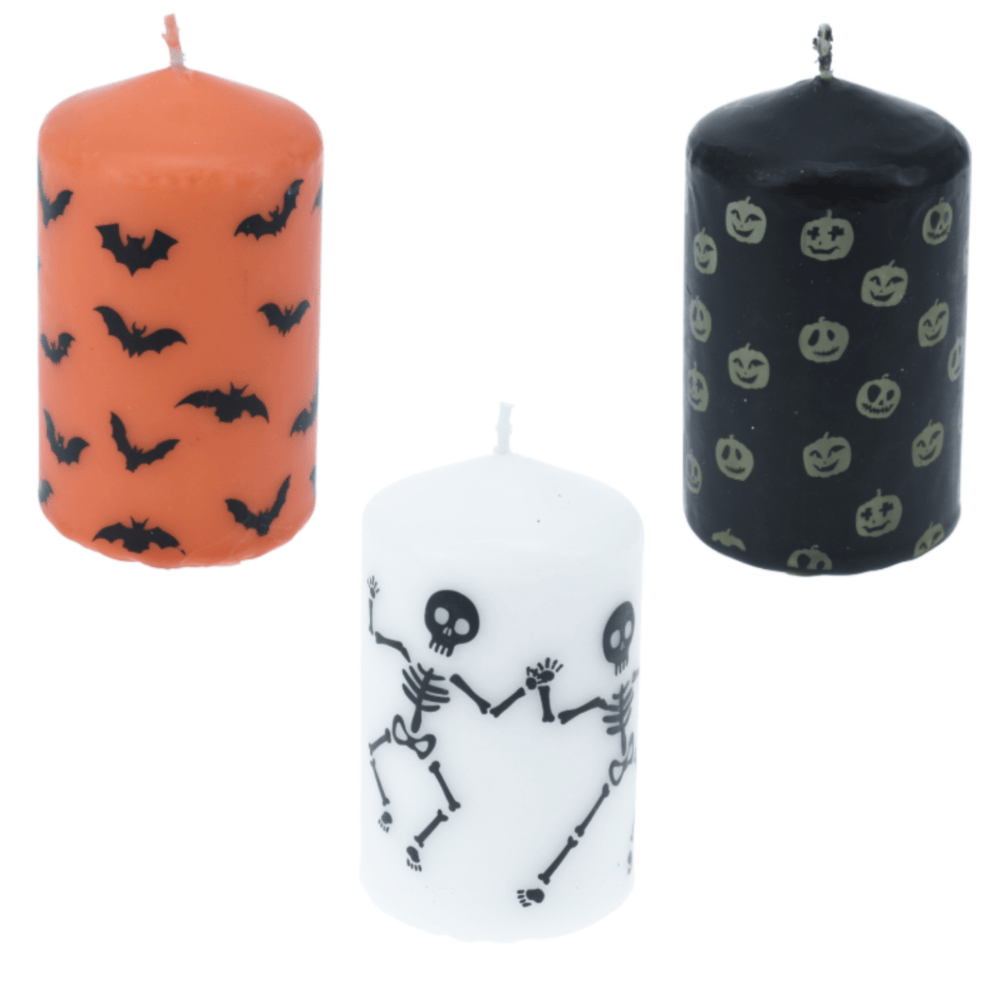 Alpha 55 Bougie Pilier Décorée Halloween – Décoration Festive