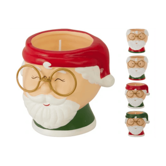 Alpha 55 Bougie tête de Père Noël – Décoration festive unique