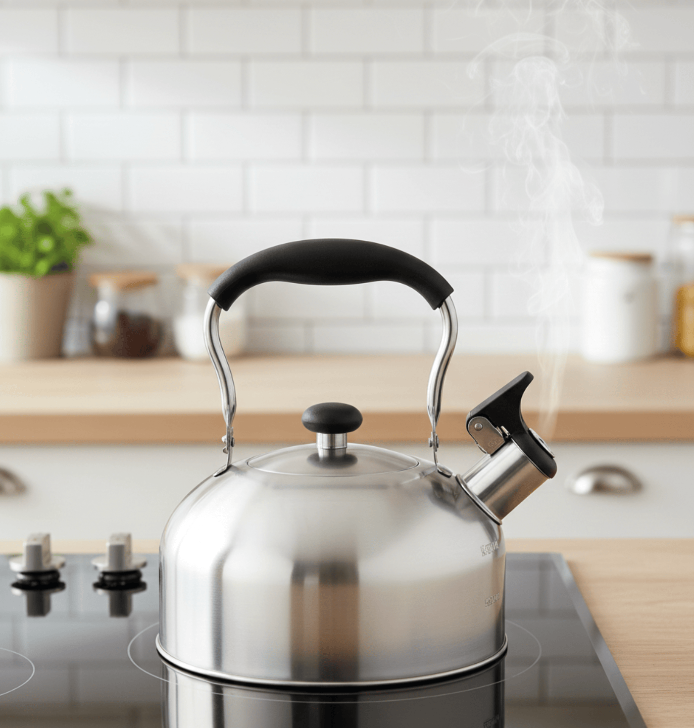 Alpha 55 Bouilloire Sifflante 2L en Inox – Design Chic & Pratique