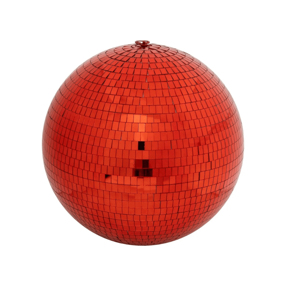 Alpha 55 Boule à Facettes Miroir Rouge – Décoration de Noël