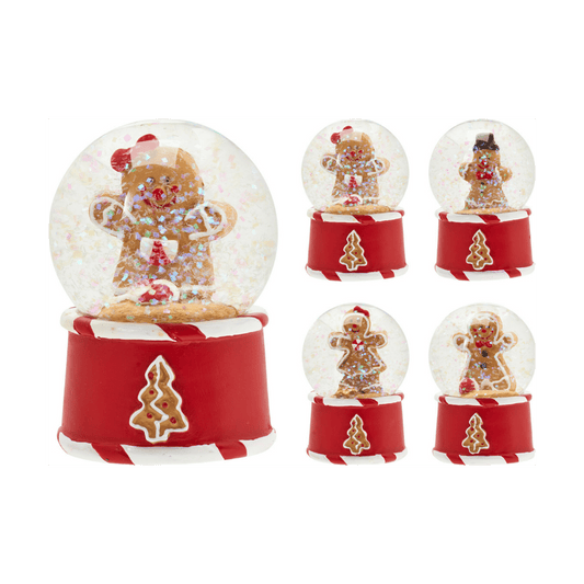 Alpha 55 Boule à Neige Pain d’Épice – Décoration Noël