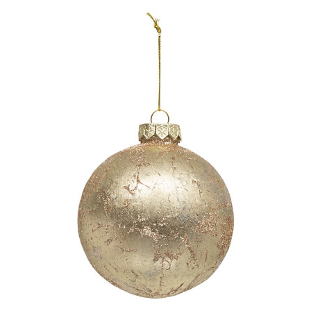 Alpha 55 Boule effet métal Ø10 cm – Décoration de Noël élégante
