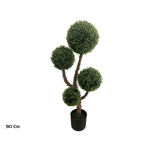 Alpha 55 Boules buis topiaires en pot vert déco