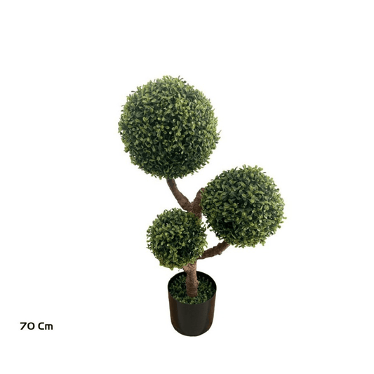 Alpha 55 Boules buis topiaires en pot vert déco