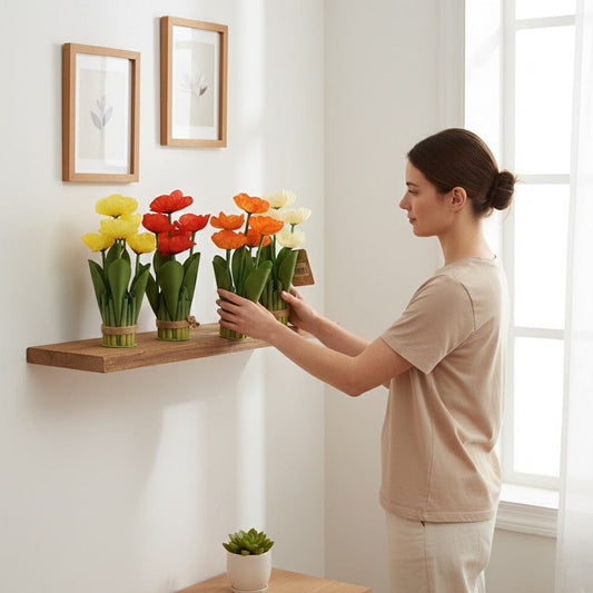 Alpha 55 Bouquet à poser – 5 coquelicots décoratifs