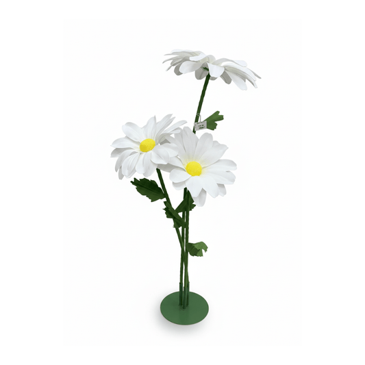 Alpha 55 Bouquet de 3 marguerites géantes sur pied