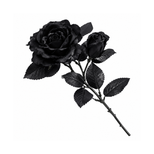 Alpha 55 Bouquet de Fleurs Noir 32 cm – Décoration Halloween
