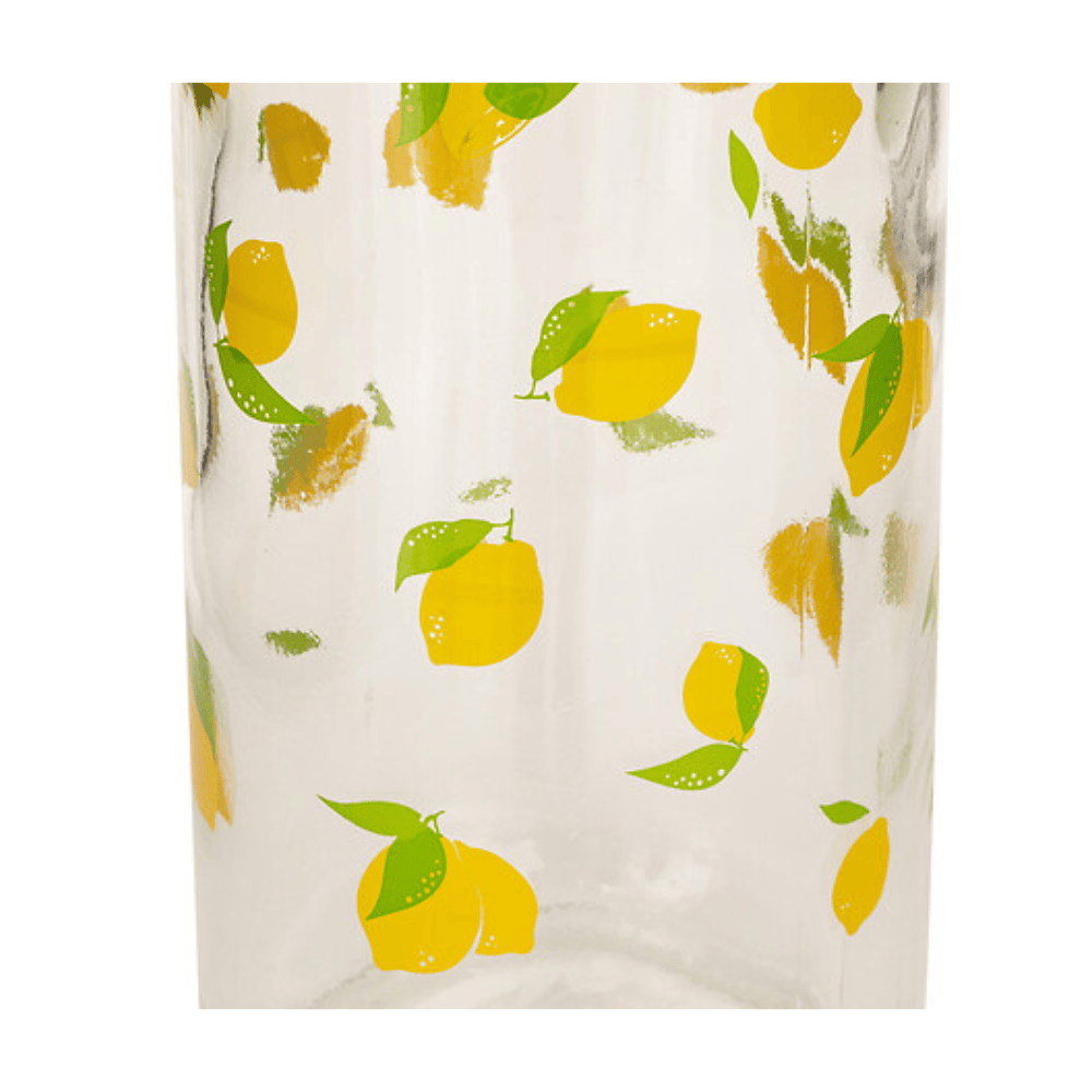 Alpha 55 Bouteille limonade Citrons 1L en verre décoré