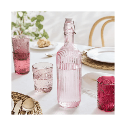 Alpha 55 Bouteille limonade Line 1L en verre coloré