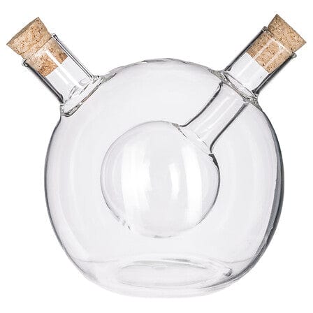 Alpha 55 Bouteille ronde en verre pour huile et vinaigre