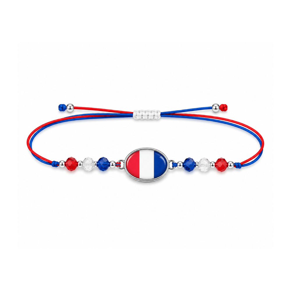 Alpha 55 Bracelet Perles France Style Supporter