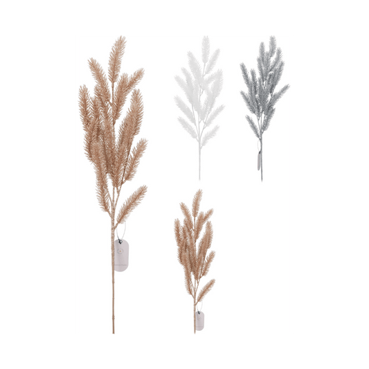 Alpha 55 Branche de Pin Pailletée – Déco Scintillante & Naturelle