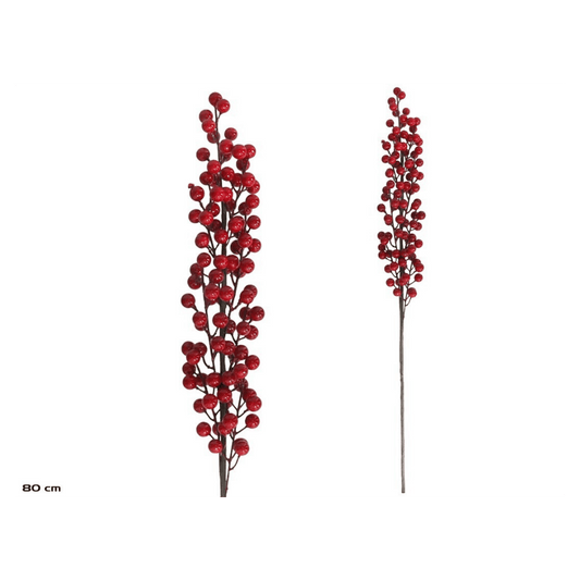 Alpha 55 Branche décorative à baies rouges – Esprit de Noël