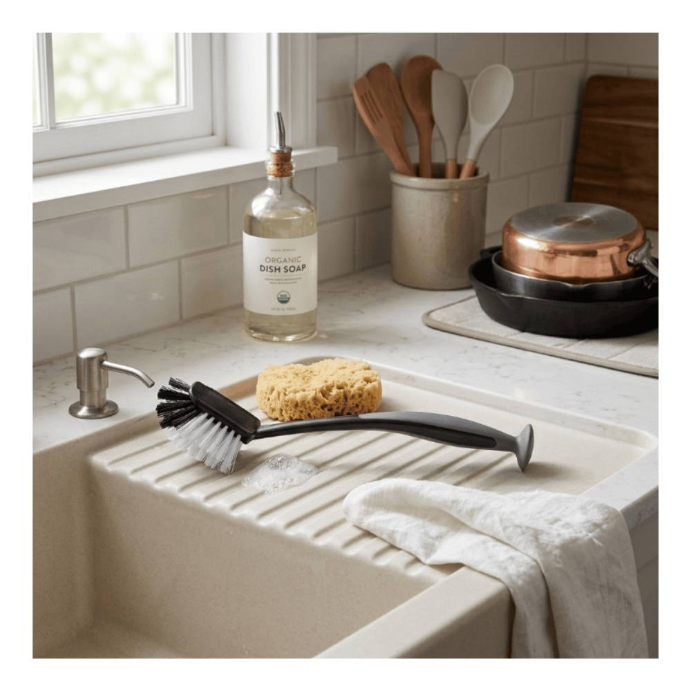 Alpha 55 Brosse à vaisselle avec ventouse pratique
