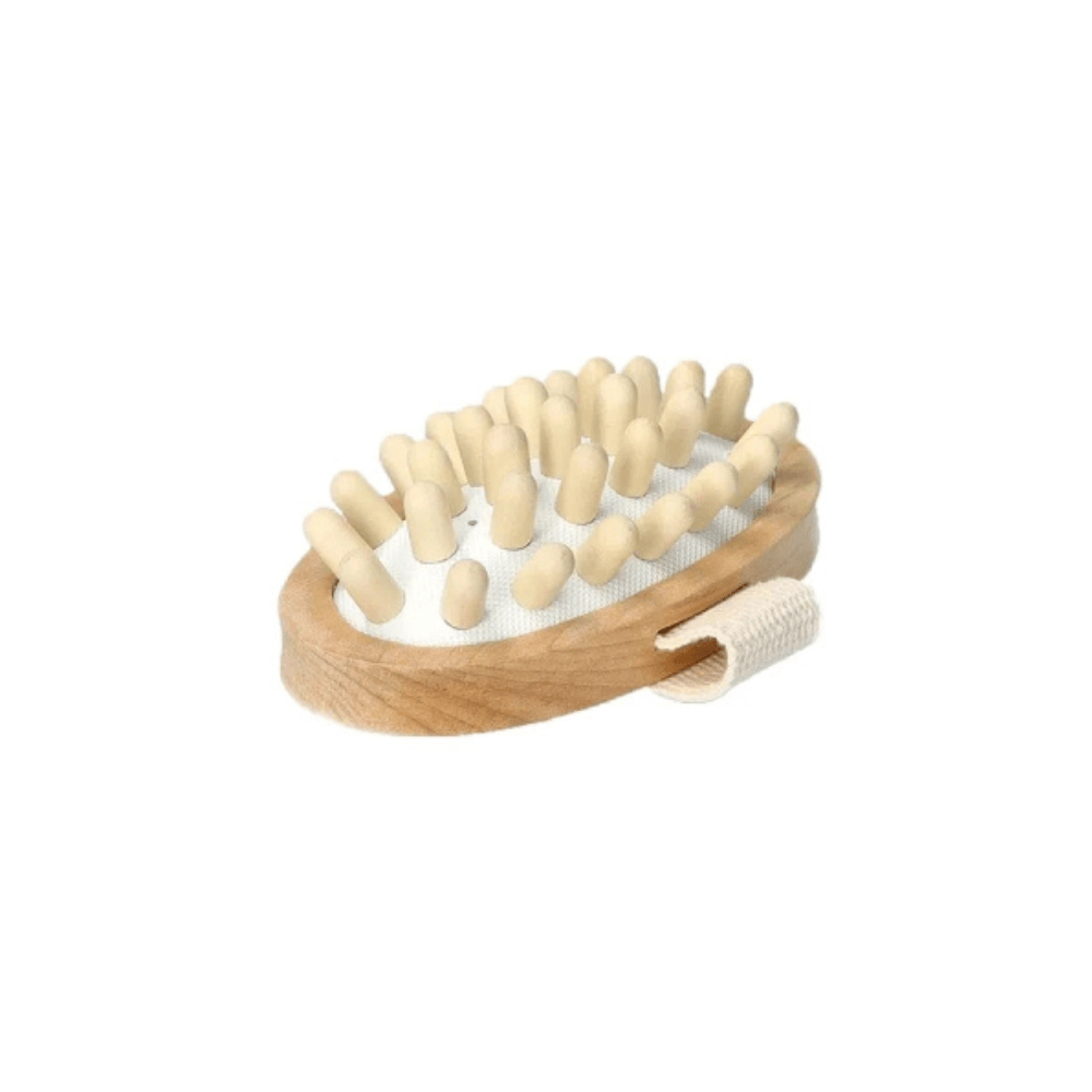Alpha 55 Brosse de Massage en Bois avec Sangle