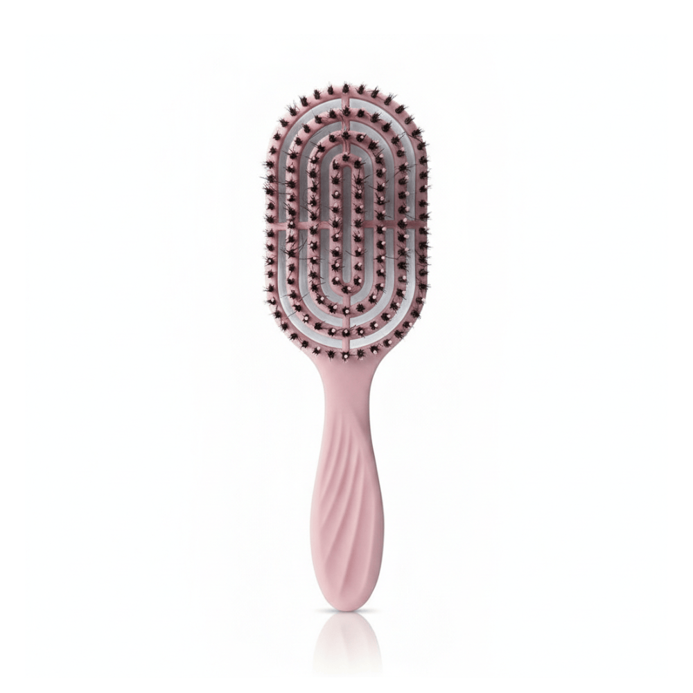 Alpha 55 Brosse ovale poils noirs démêlante