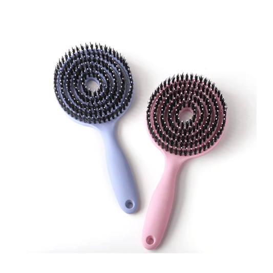 Alpha 55 Brosse ronde poils noirs démêlante