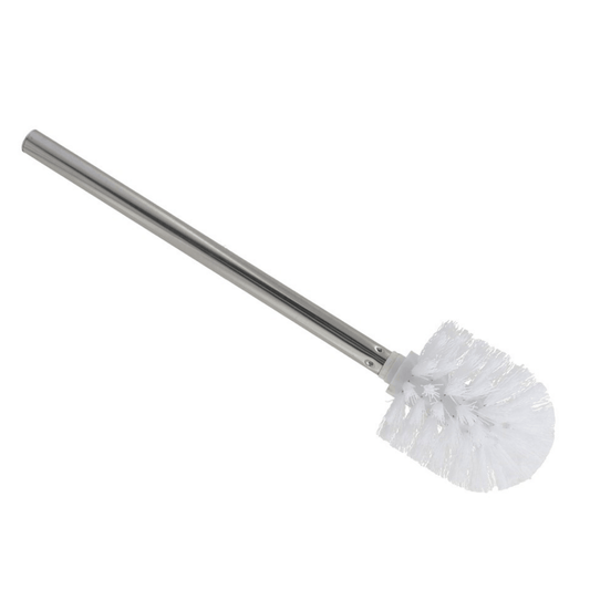 Alpha 55 Brosse WC blanche avec manche inox – Hygiène & design