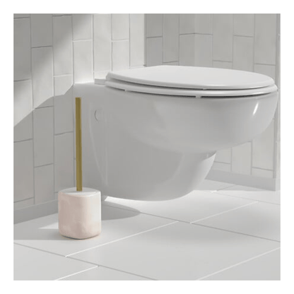 Alpha 55 Brosse WC Cloudy en Résine Blanche – Design Élégant