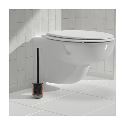 Alpha 55 Brosse WC Dotty 39 cm en Verre Marron