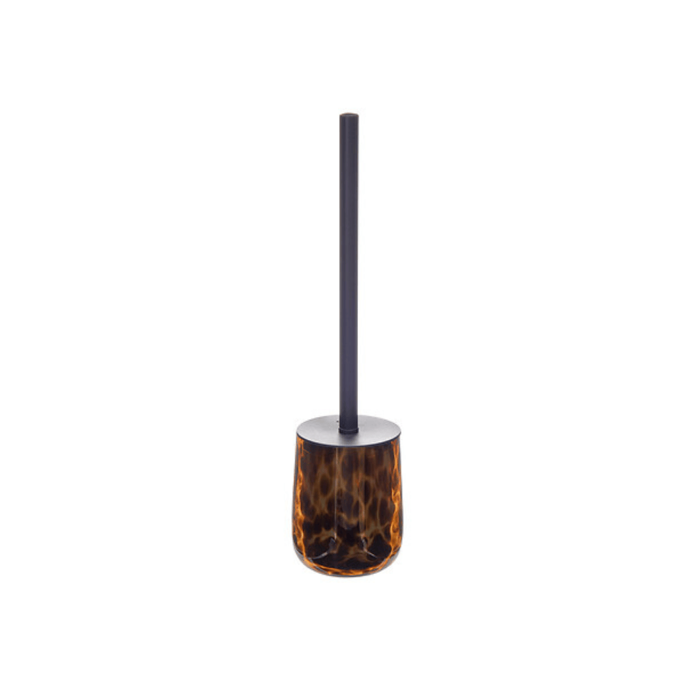 Alpha 55 Brosse WC Dotty 39 cm en Verre Marron