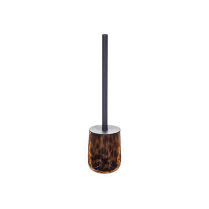 Alpha 55 Brosse WC Dotty 39 cm en Verre Marron