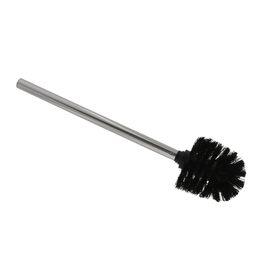 Alpha 55 Brosse WC noire avec manche inox – Design moderne & hygiène